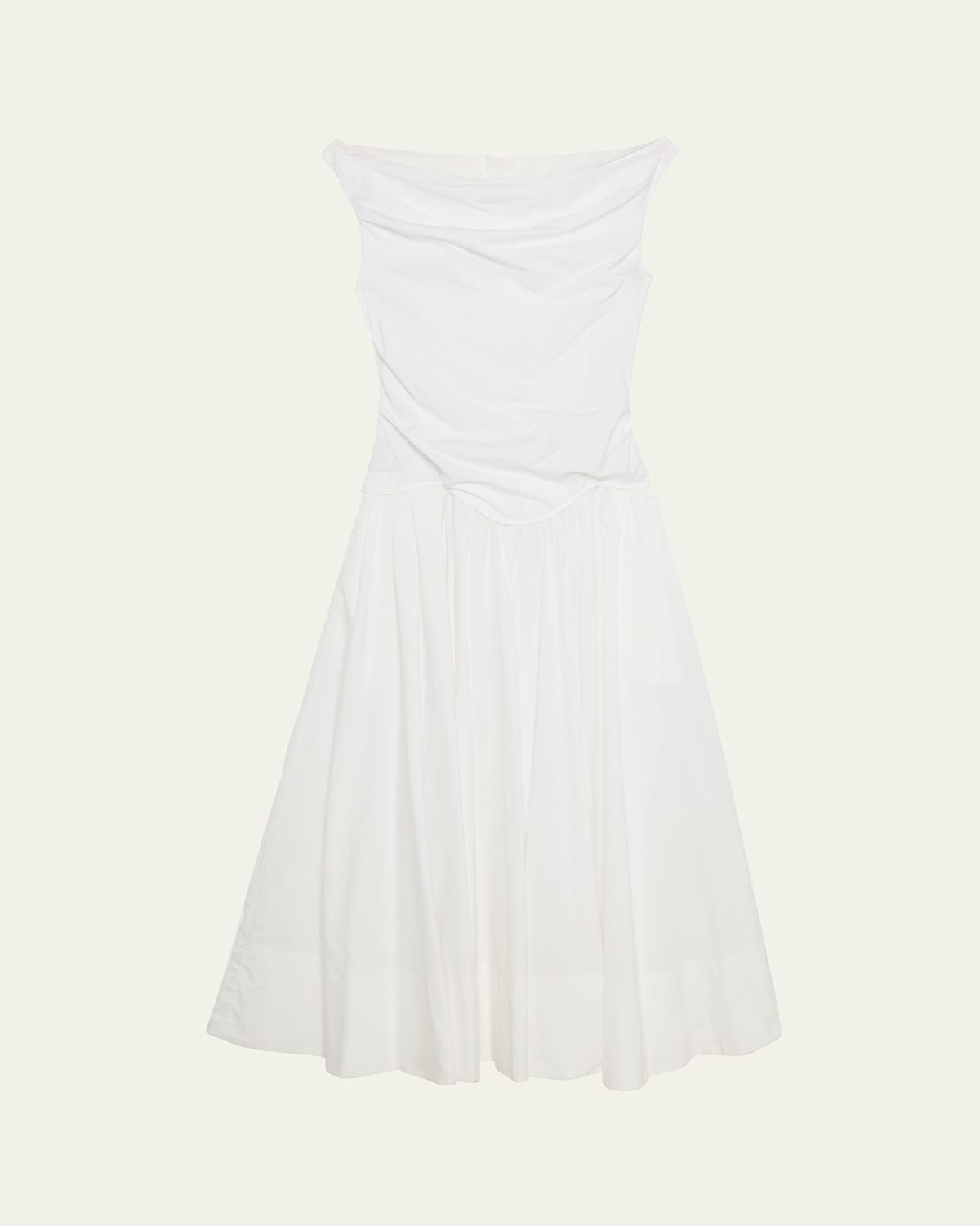 Cersei Drop-Waist Off-The-Shoulder Midi Dress | Bergdorf Goodman