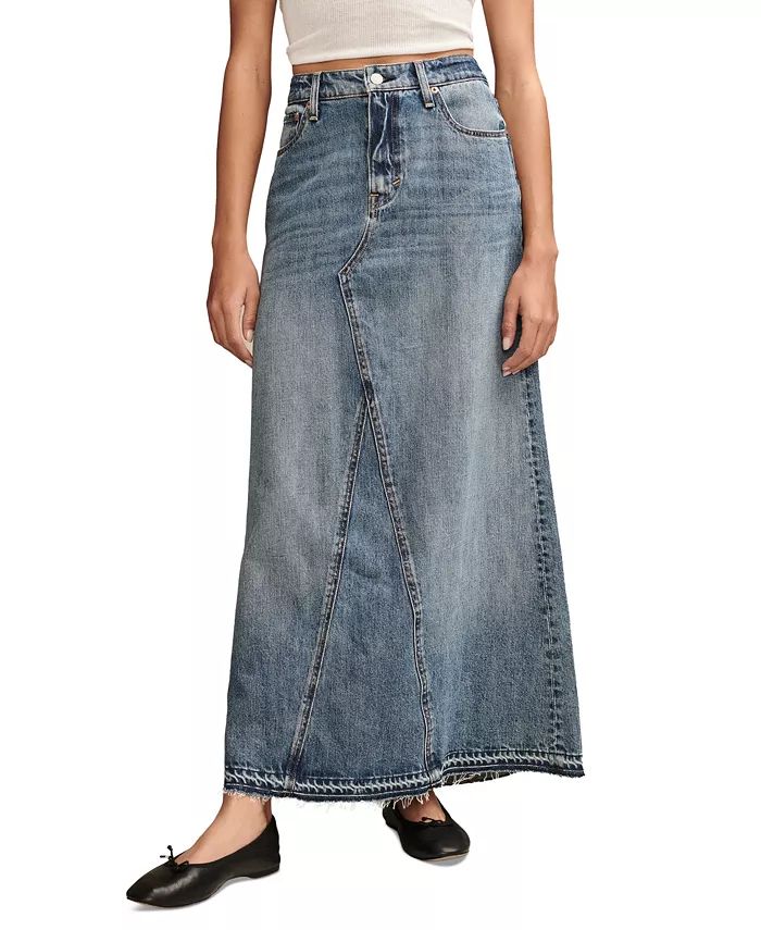 Women's Denim Maxi Skirt | Macy's