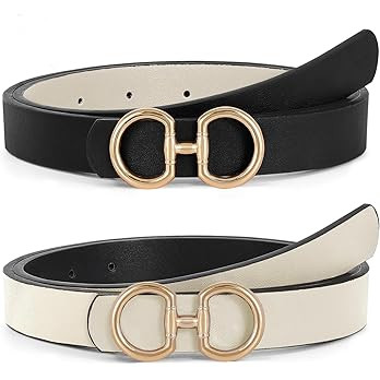 TRIWORKS Women Reversible Leather Belt for Jeans Pants Fashion Ladies Belt with Gold Buckle | Amazon (US)