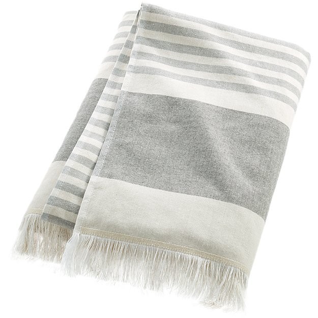 karla cement hand towel | CB2