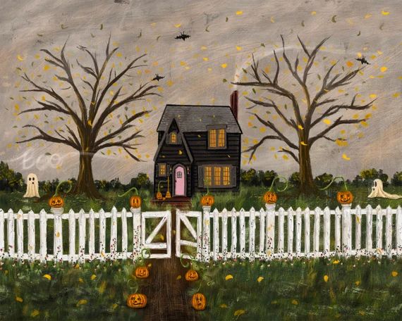 Halloween Wall Art  PRINTABLE Halloween Art  Downloadable - Etsy | Etsy (US)