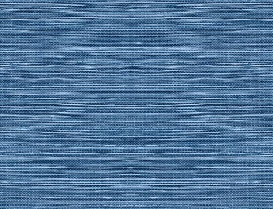 Lillian August Luxe Haven Faux Sisal Peel and Stick Wallpaper (Coastal Blue) | Amazon (US)