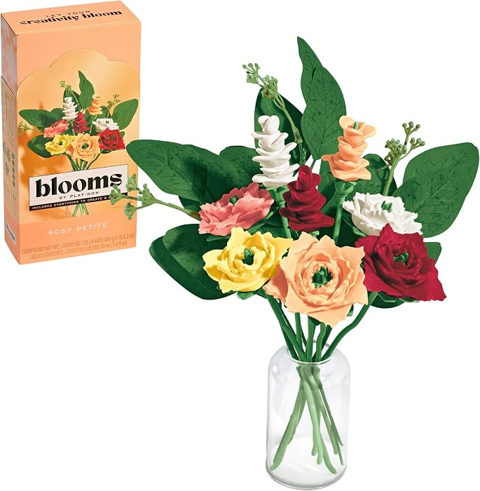 Play-Doh Blooms Rosy Petite Flower Bouquet Making Kit | Amazon (US)
