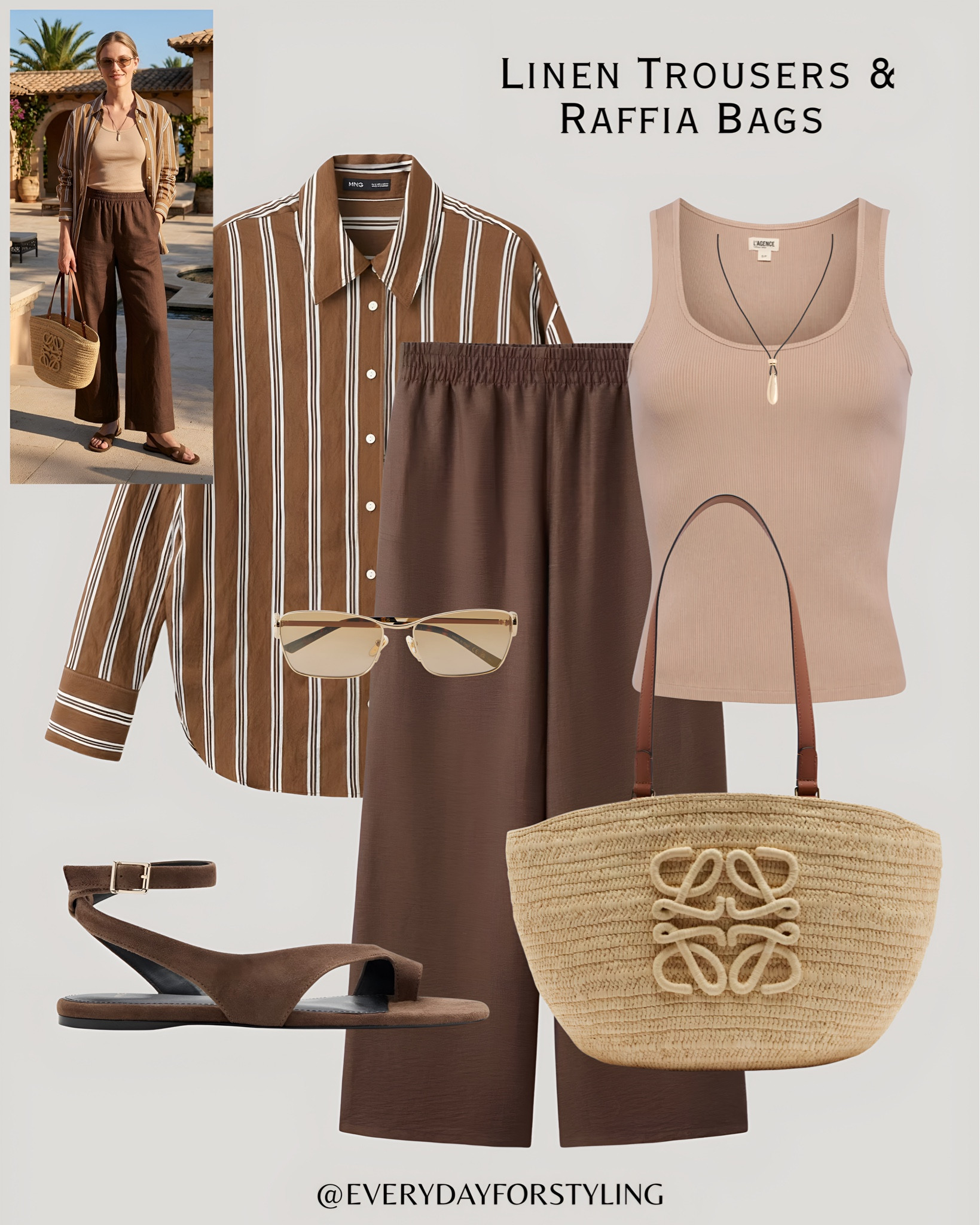 Warm tones, effortless textures and the kind of monochromatic moment that stops every scroll 🤎​​​​​​​​​​​​​​​​

linen trousers outfit ideas, quiet luxury outfits, linen outfit women, raffia bag outfit, how to look expensive, capsule wardrobe essentials, chic summer outfits, elevated casual style, European style fashion, summer outfit ideas, affordable luxury fashion, linen trouser styling, raffia bag women, effortless style outfits, vacation outfit ideas women, put together outfits women, wide leg linen trousers, summer linen sets women, smart casual summer outfits, linen and raffia styling, everydayforstyling 

#LinenTrousersOutfit, #RaffiaBagStyling, #HolidayOutfitIdeas, #LinenOutfitWomen, #SummerLinenStyle 

#LTKSeasonal #LTKSaleAlert #LTKootd