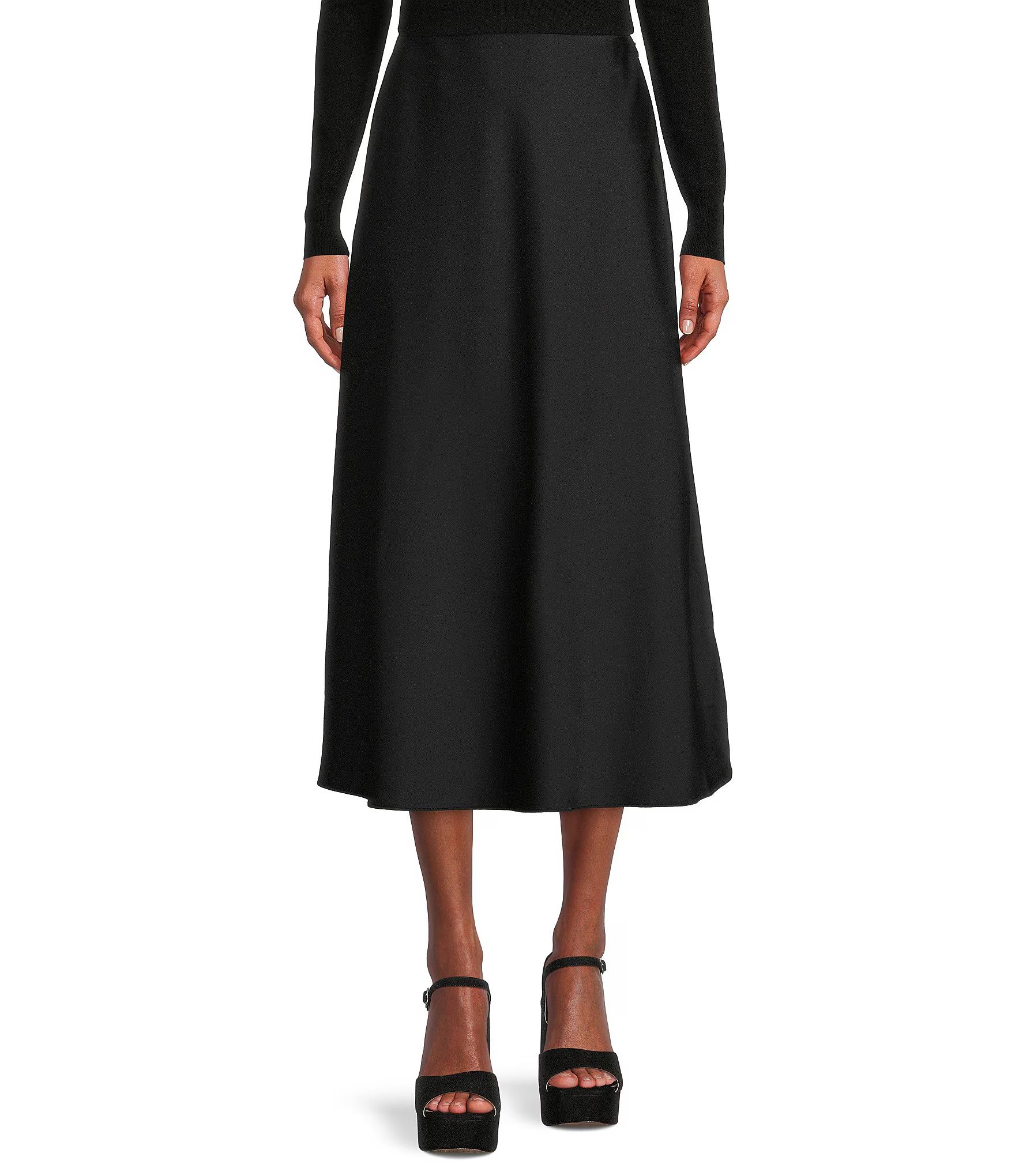 Blakely Coordinating A-line Satin Skirt | Dillard's