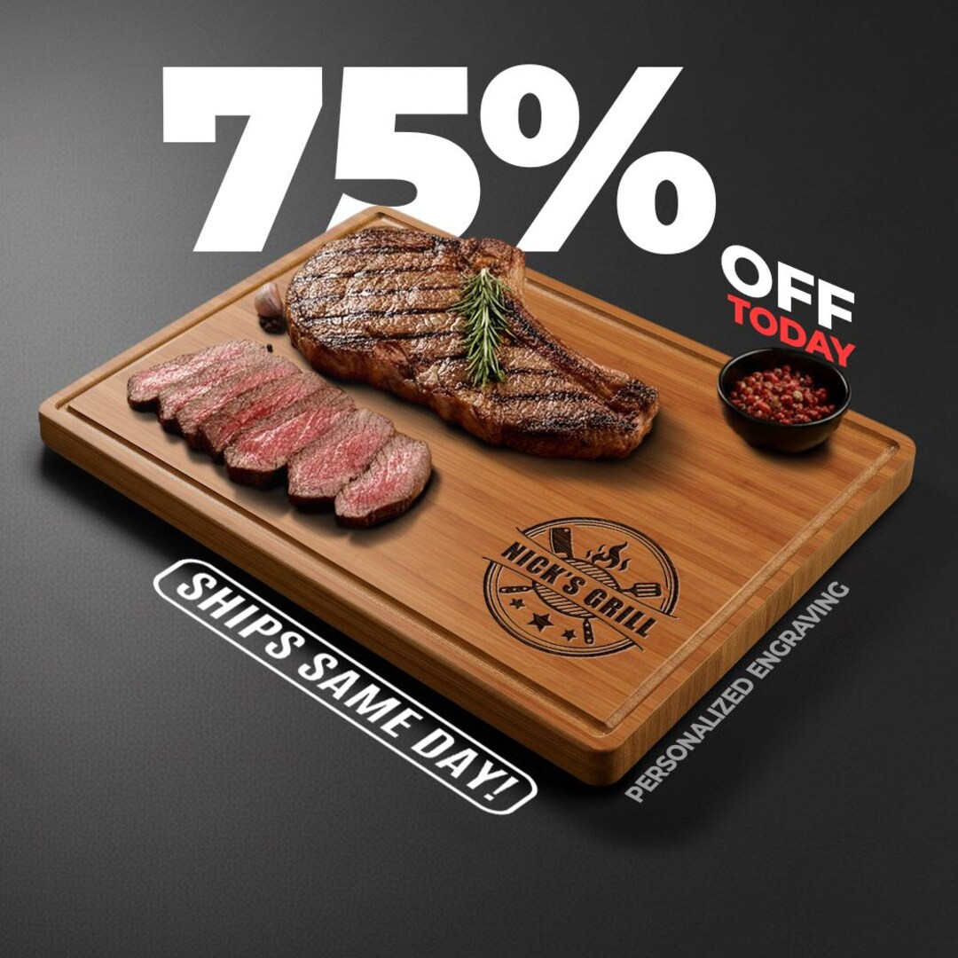 BBQ Cutting Board, Fathers Day Gift for Dad, Custom Grilling Gifts for Him, Gift for Men, Guy, Hu... | Etsy (Global)