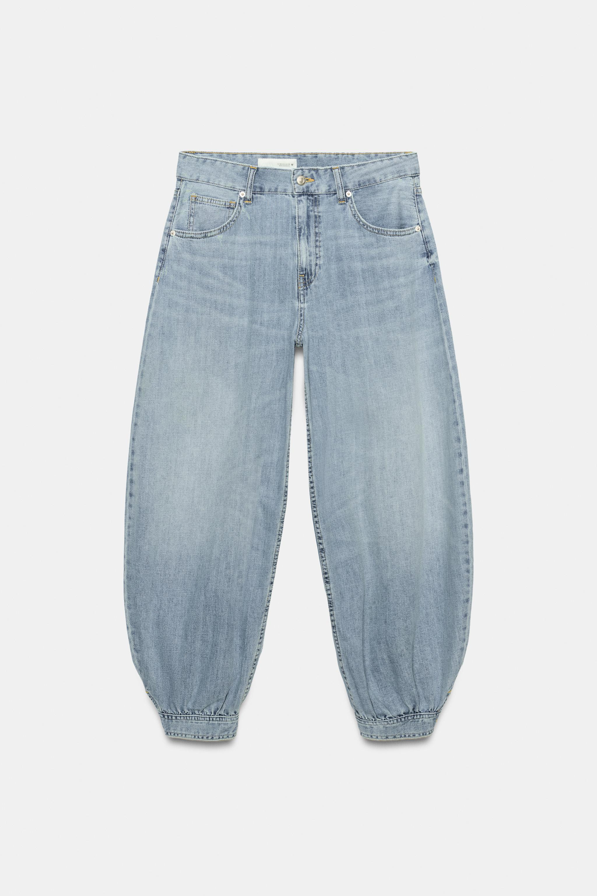 TRF MID-RISE BALLOON JEANS | Zara US