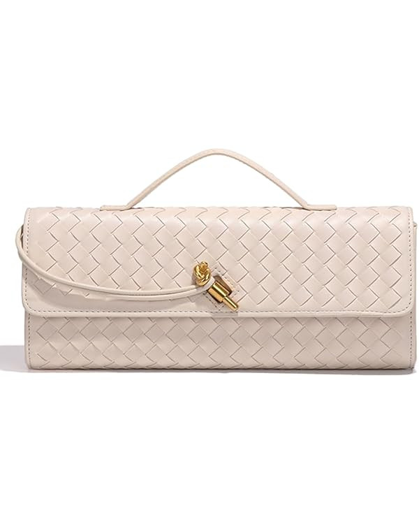 Trendy Woven Evening Clutch Purses Women Underarm Shoulder Handbag Cute Satchels Crossbody Purse ... | Amazon (US)
