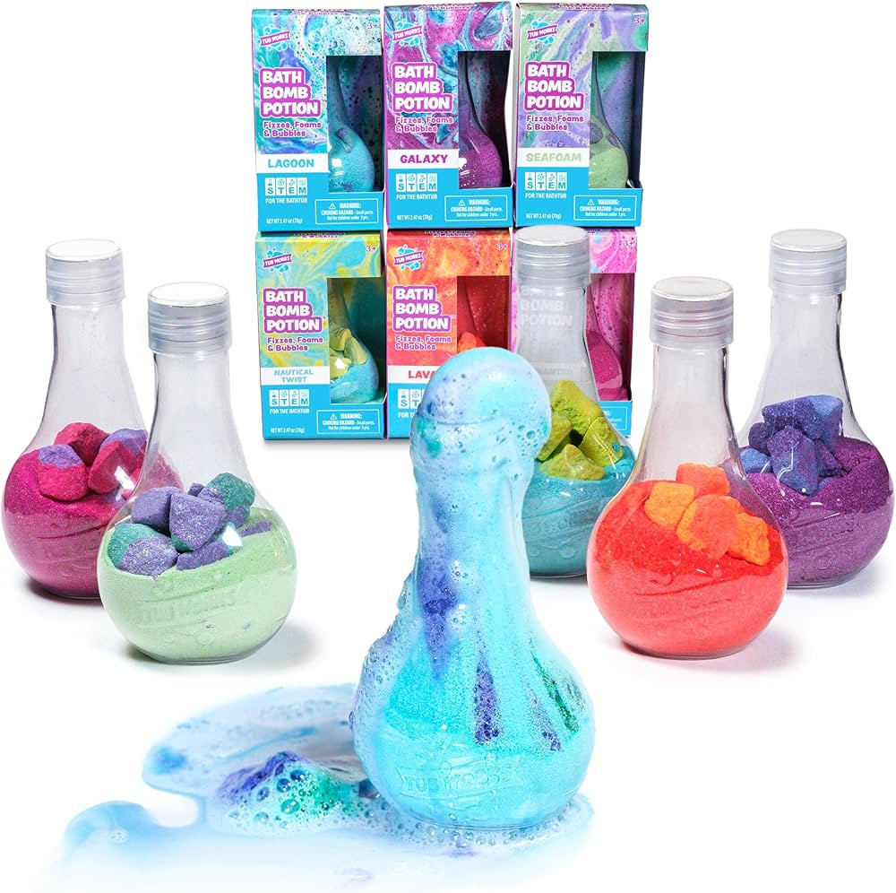Tub Works\u00ae Kids Bath Bomb Potion\u2122 Bath Toy, Variety 6 Pack | Nontoxic | Fizzes, Foams &... | Amazon (US)