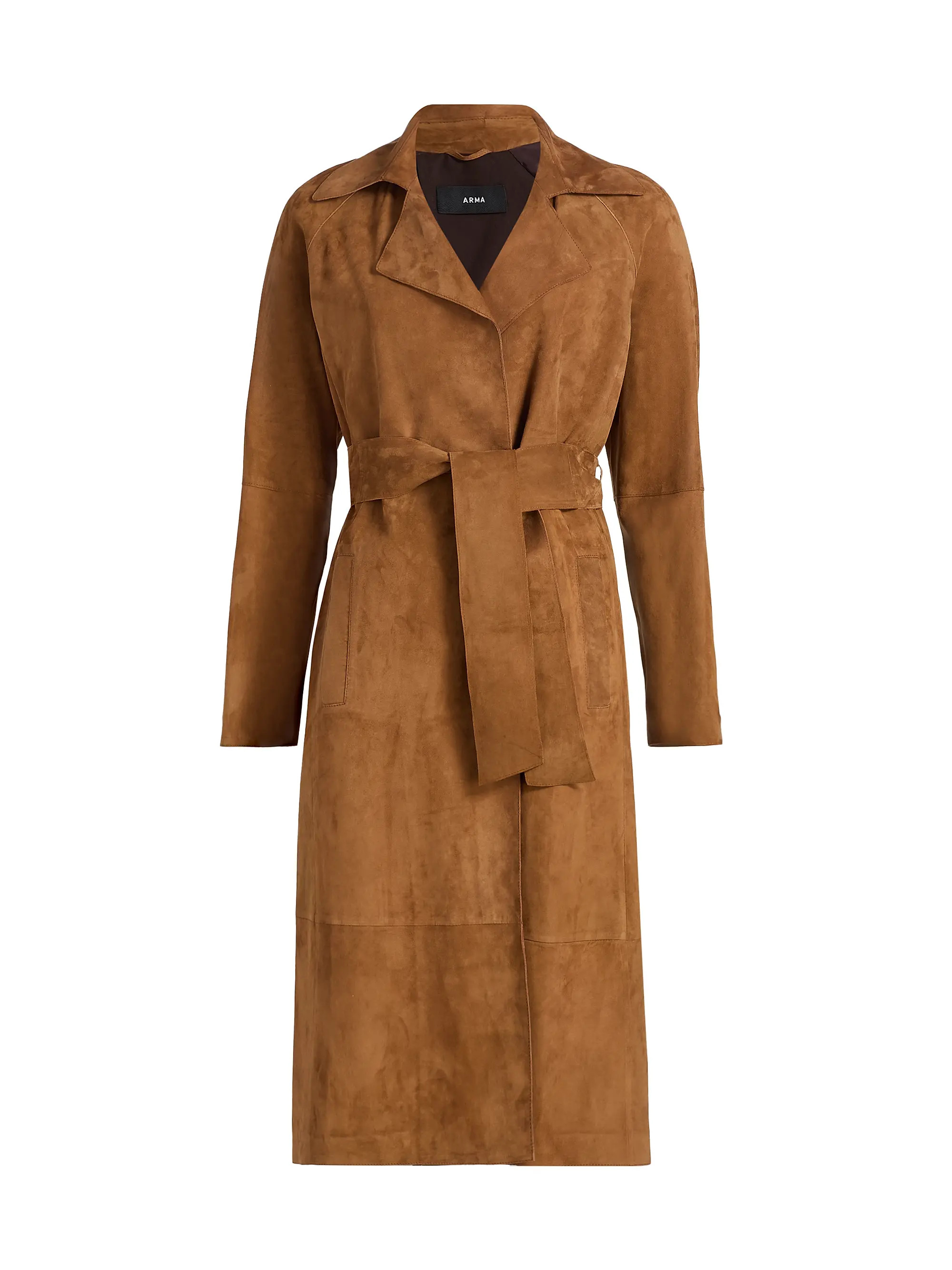 Yava Suede Belted Coat | Saks Fifth Avenue