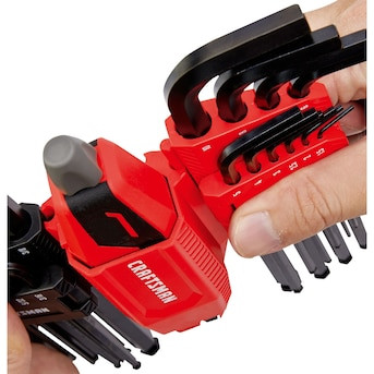 CRAFTSMAN Assorted T-Handle Metric and standard (SAE) 20 -Pieces Ball End Hex key set | Lowe's