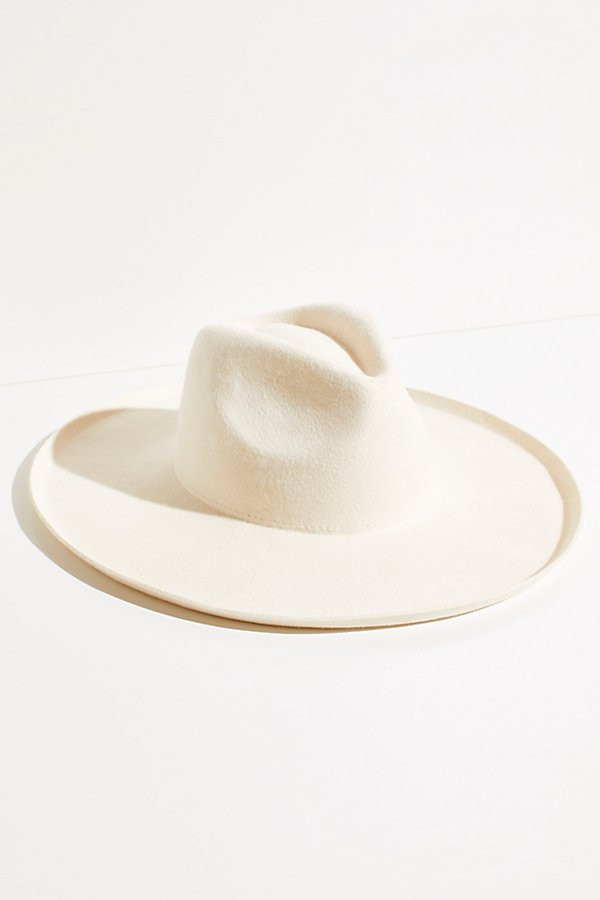 Melodic Felt Fedora by Lack of Colour at Free People, Ivory, S | Free People (UK)