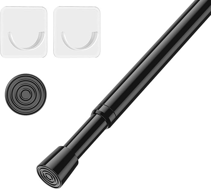 AIZESI 5/8 Inch Spring Tension Curtain Rods - 1-Pack with 2PCS Curtain Rod Holder, 26 to 39 Inch,... | Amazon (US)