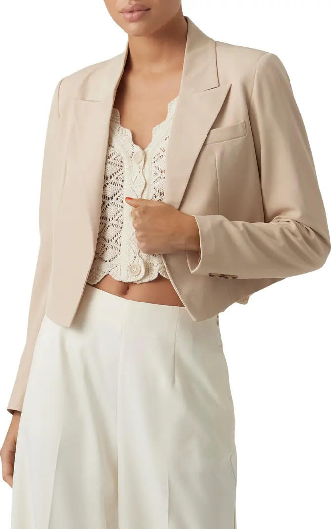 Saimaitzi Peaked Lapel Crop Blazer | Nordstrom