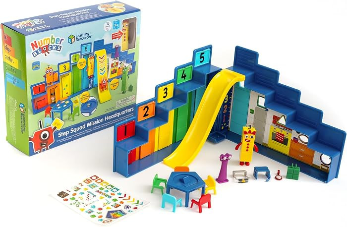 Learning Resources Numberblocks Step Squad Mission Headquarters Deluxe Playset, Ages 3+, Numberblocks Toy, Imaginative Spy Play with Collectible Figure & Hidden Features | Amazon (UK)