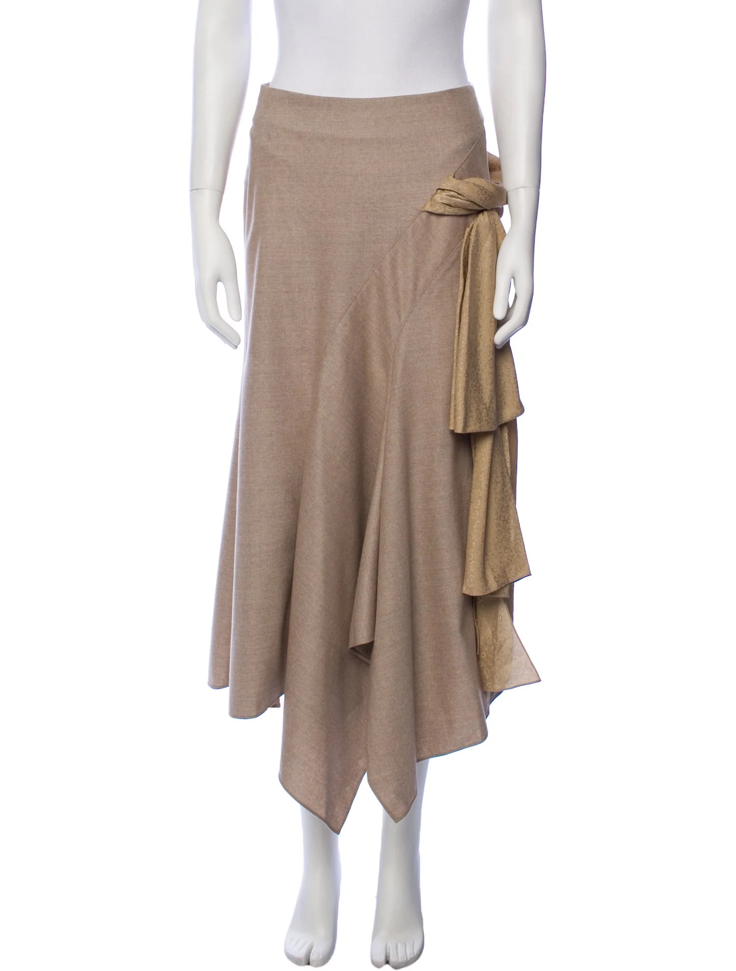 Virgin Wool Midi Length Skirt w/ Tags | The RealReal