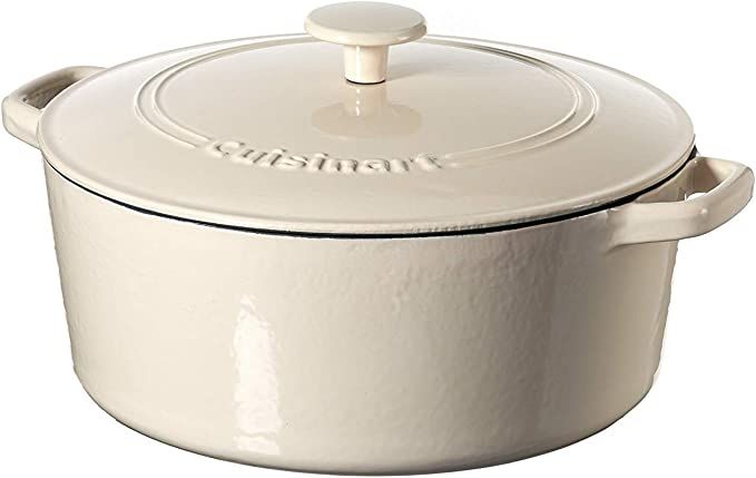 Cuisinart Casserole Cast Iron, Cream, 7 quart | Amazon (US)