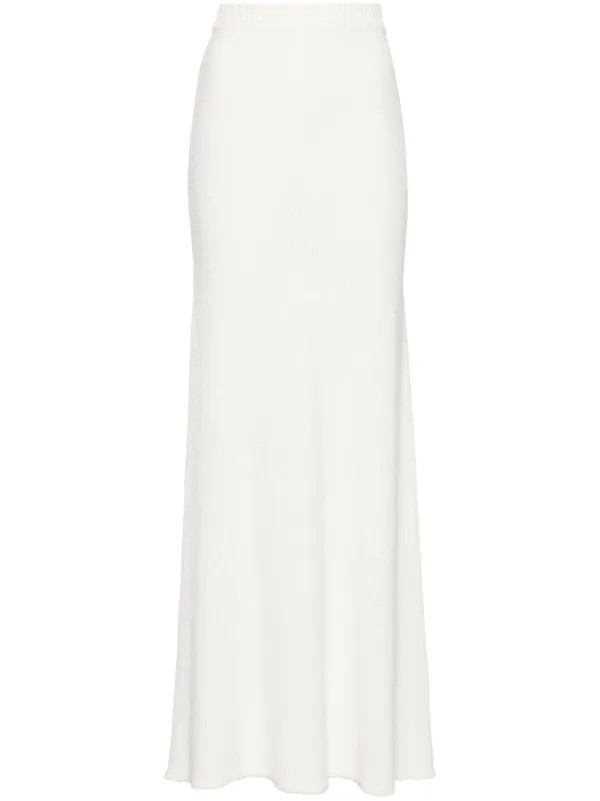 TOTEME Knitted Maxi Skirt - Farfetch | Farfetch Global