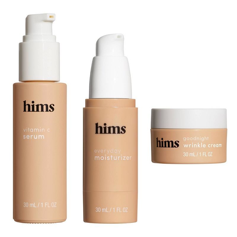 hims Skin Good Night Wrinkle Cream + Morning Serum + Moisturizer Kit - 3pc | Target
