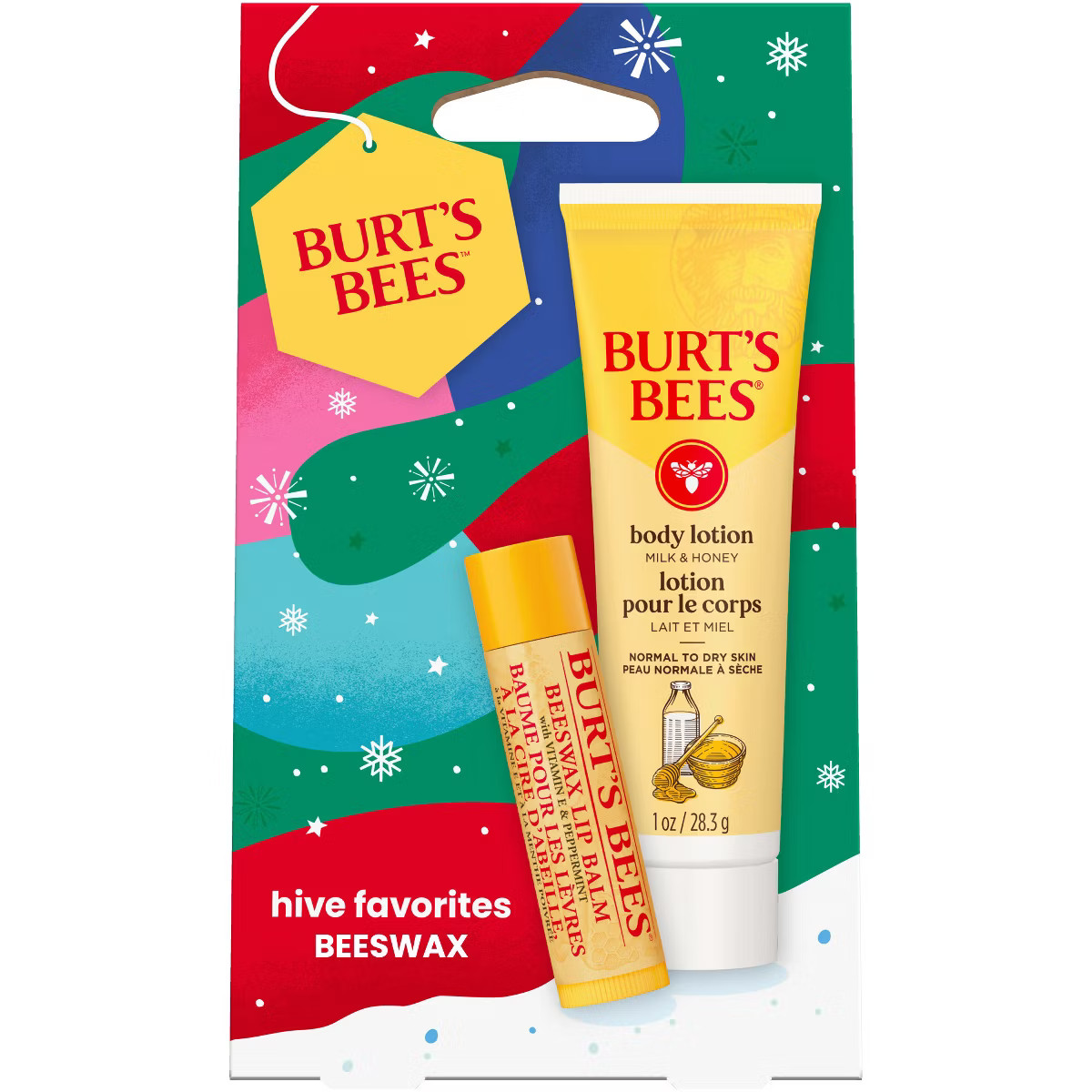 Burt's Bees Holiday Limited Edition Stocking Stuffer Hive Favorites Gift Set - Beeswax - 2pc | Target