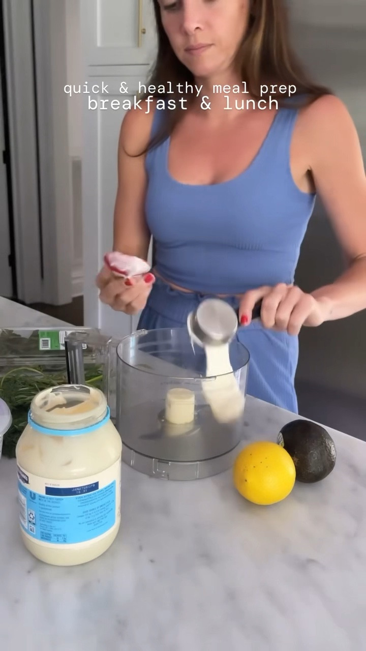 This week’s lightened-up summer meal prep: Copycat bacon Gruyère egg bites and healthy green goddess chicken salad: everything I used is linked here. BONUS: use a rotisserie chicken to make it even easier! Full recipes on www.sweetsavoryandsteph.com

#LTKFitness #LTKHome #LTKSeasonal