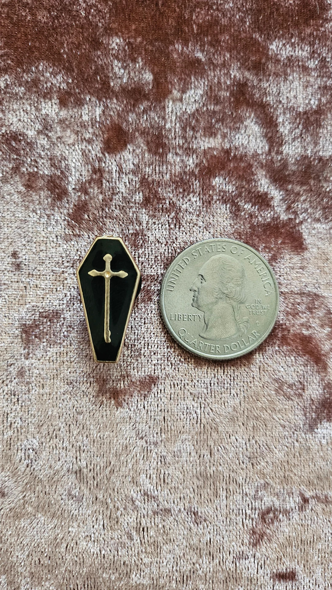 GOTH 'shoe Charm' Gold-toned/black Coffin Shoe Charm - Etsy | Etsy (US)