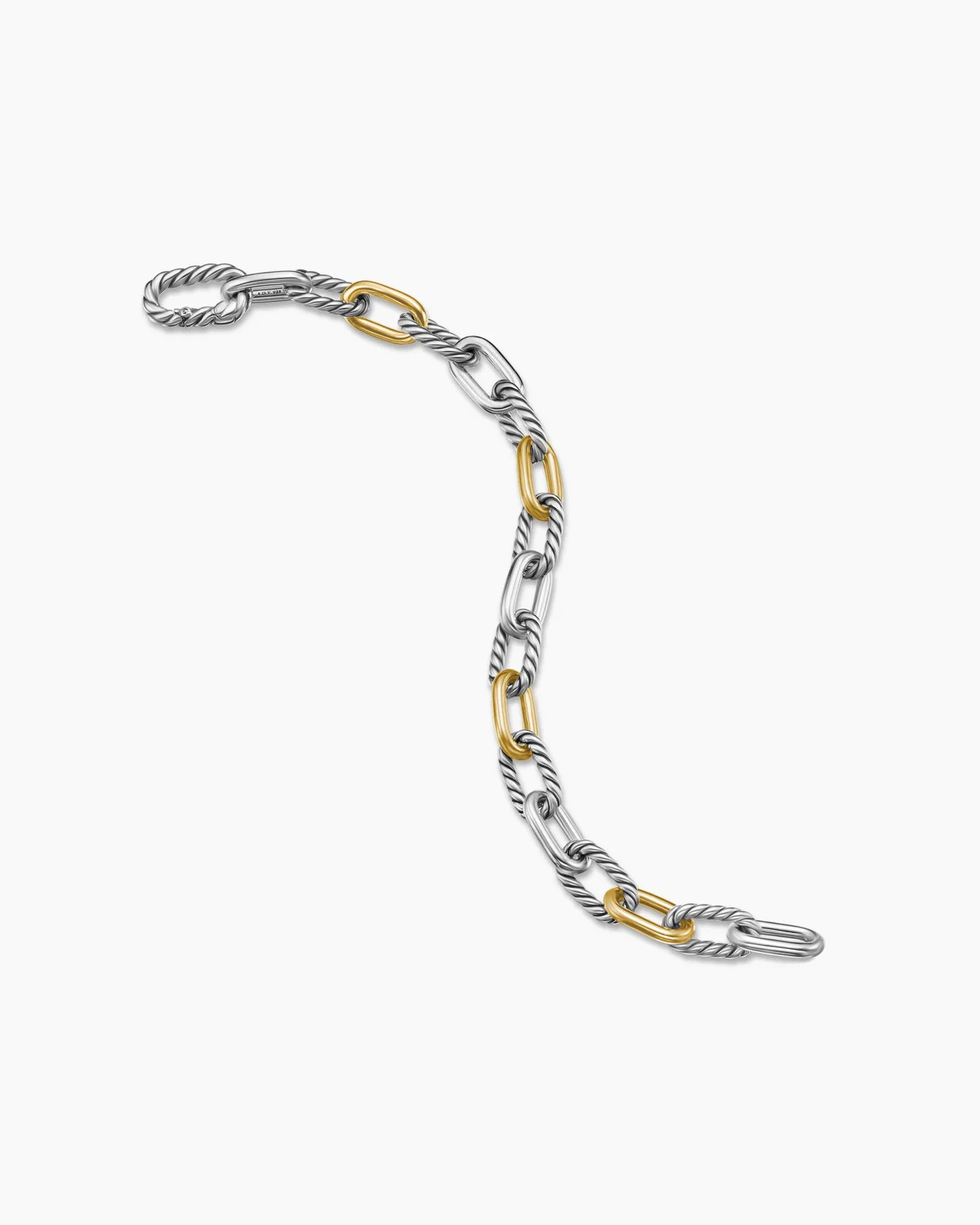 David Yurman | DY Madison Chain Bracelet in Sterling Silver with 18K Yellow Gold, 8.5mm | David Yurman