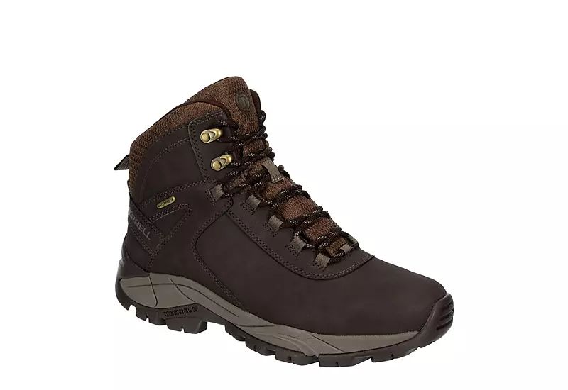 BROWN MERRELL Mens Vego Waterproof Mid Hiking Boot | Rack Room Shoes