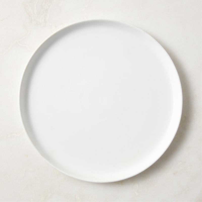Mori Matte White Dinner Plate + Reviews | CB2 | CB2