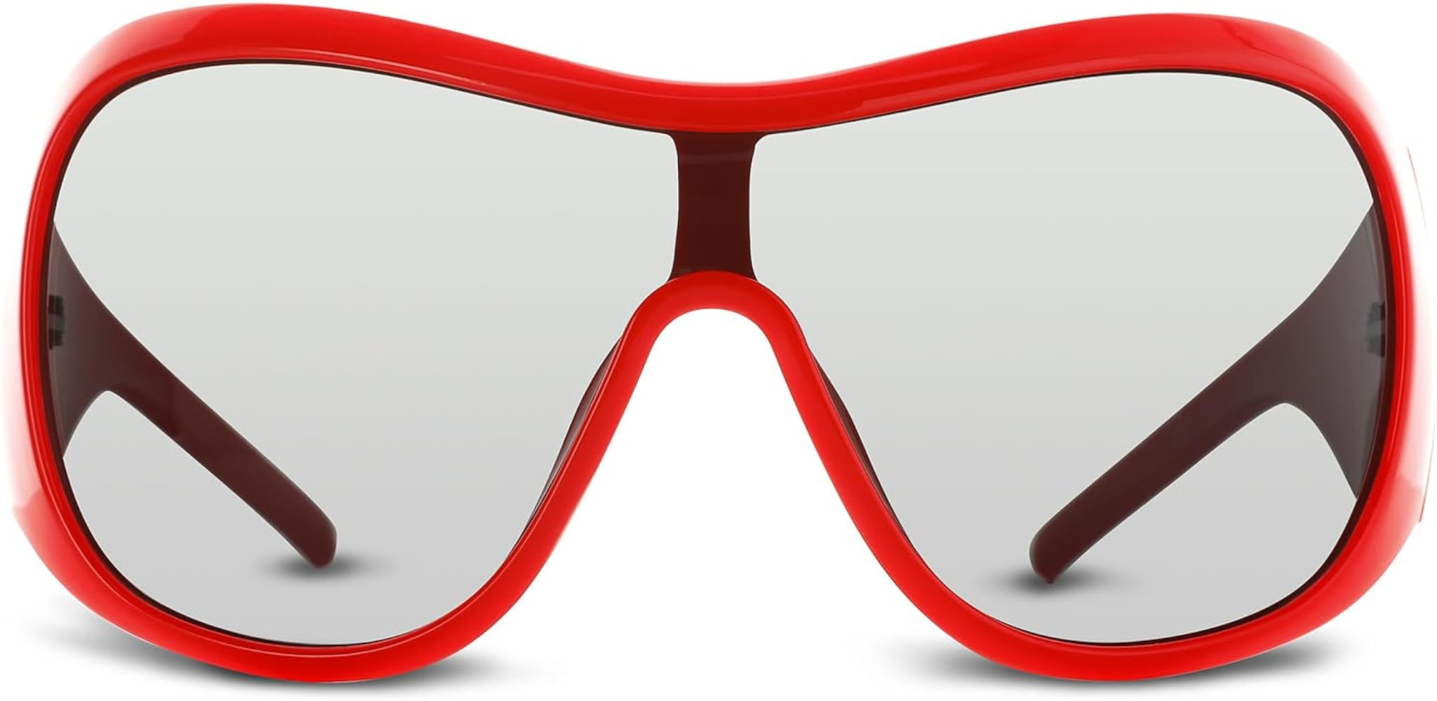 YOGFIT Trendy Oversized Sunglasses for Women Men Y2K Wrap Around Fashion Sunglasses | Amazon (US)