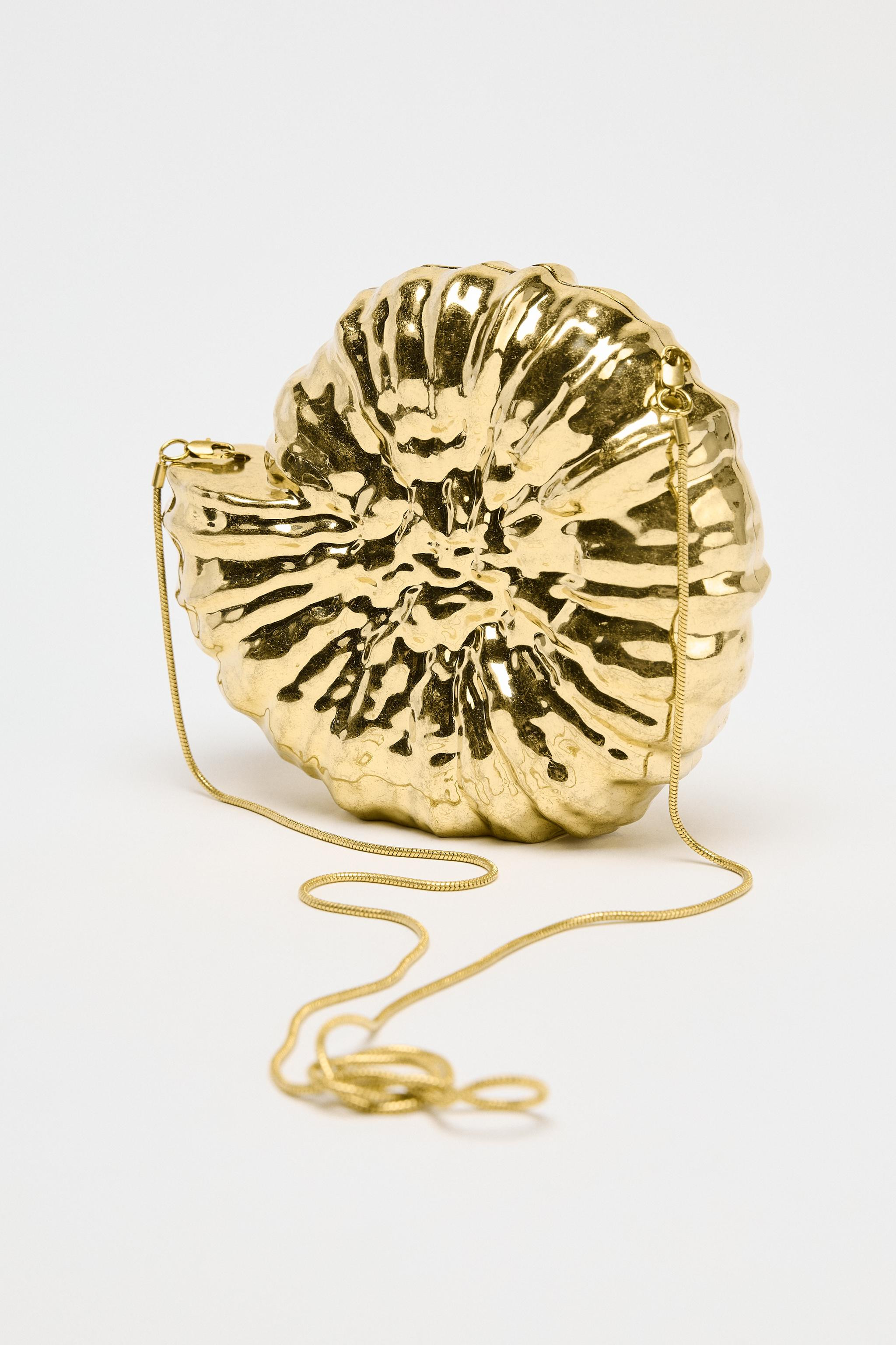 METALLIC SHELL MINAUDIÈRE | Zara UK