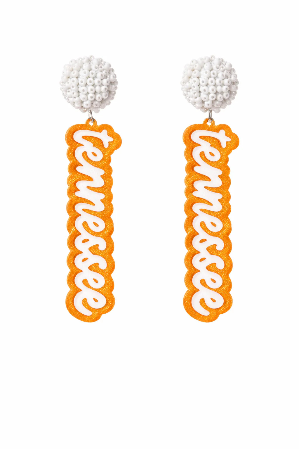 Tennessee Pom Pom Drop Earrings | Willow Boutique