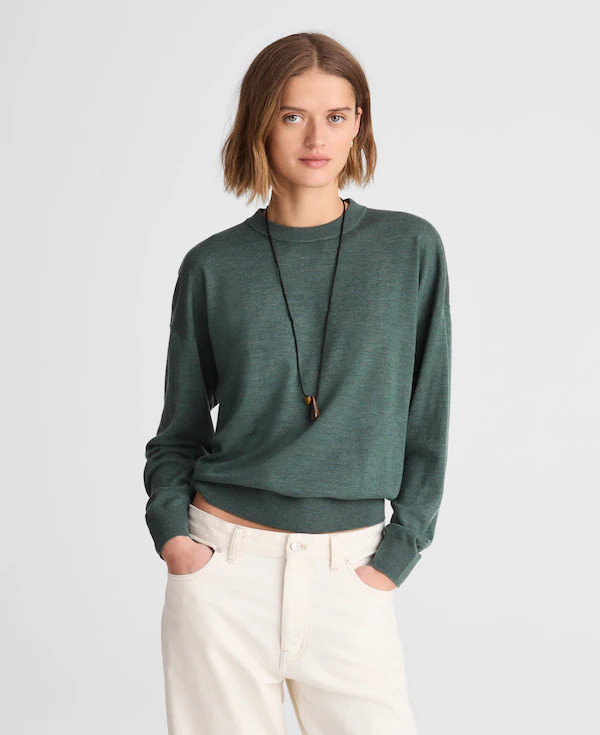 Drop-Shoulder Sweater in Merino Wool | Madewell