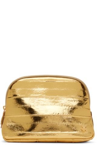 Gold Small Toiletry Pouch | SSENSE