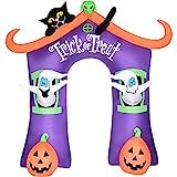 Haunted Hill Farm 9-Ft. Inflatable Pre-Lit Trick or Treat Walkway Arch with Black Cat, Jack-O-Lanter | Amazon (US)