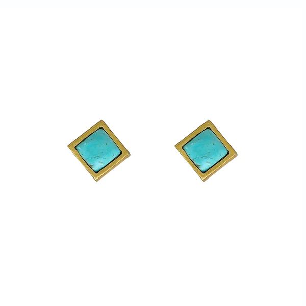 Lavalliere Stud Earring - Turquoise | Christina Greene 