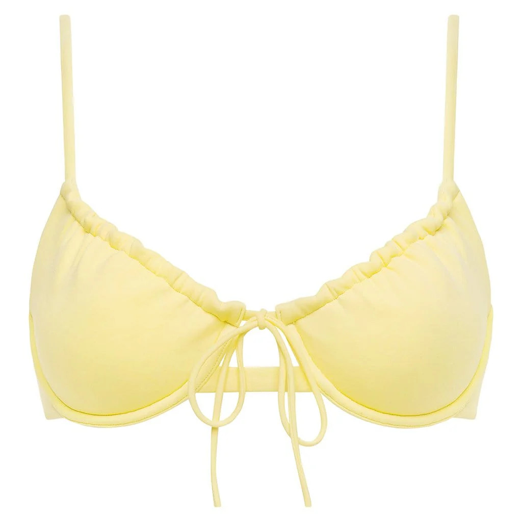 Yellow Pastel Lucy Bikini Top | Montce