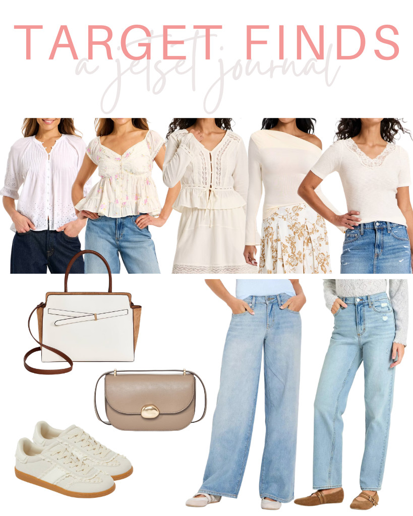 Hey, wonderful people! Are you ready to explore this week’s exciting Target Finds? There's so much to discover!

I absolutely love these elegant tops featuring beautiful lace details. They look fantastic with light-wash pants and a stylish belted satchel handbag. Don't miss out on all the other amazing target finds in this round-up! 

 #LTKSeasonal #LTKSaleAlert #LTKTravel