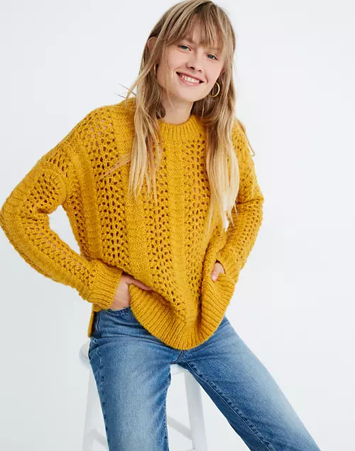 Windemere Pointelle Pullover Sweater | Madewell