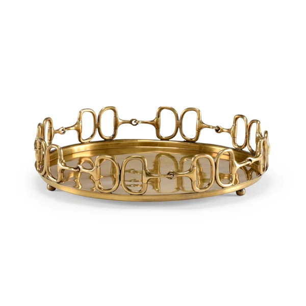 Stirrups Cast Brass Tray | Wayfair North America
