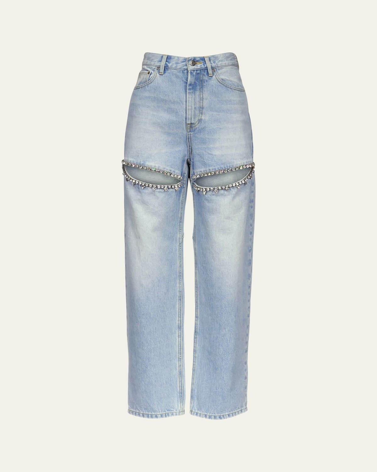 Crystal Slit Jeans | Bergdorf Goodman