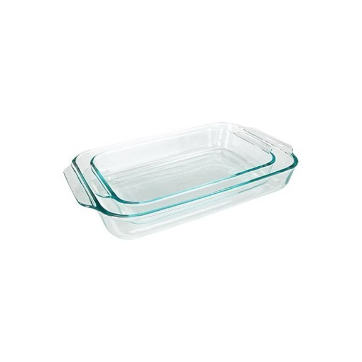 Pyrex Basics 2 Quart Glass Oblong Baking Dish, Clear 7 x 11 inch (Pack of 2) | Target