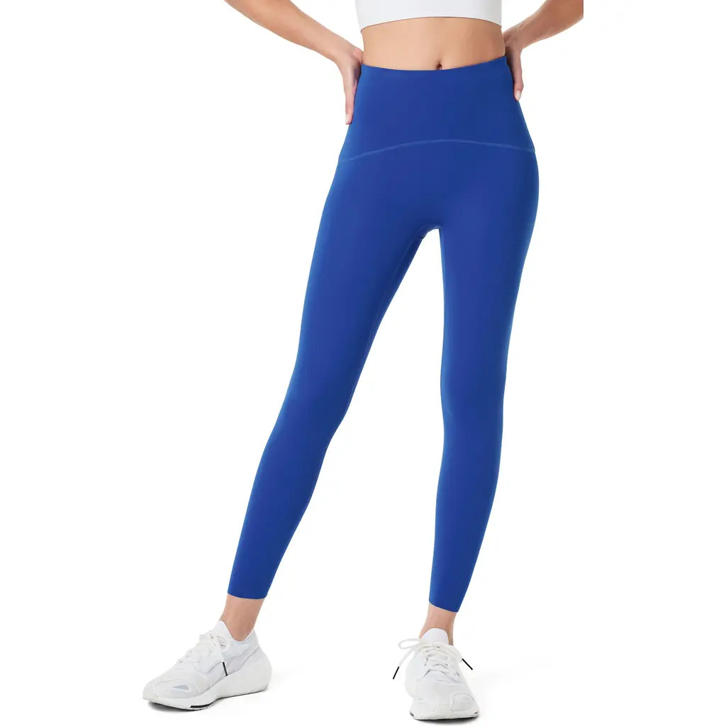 SPANX® Booty Boost Active High Waist 7/8 Leggings in Cerulean Blue at Nordstrom, Size X-Small | Nordstrom
