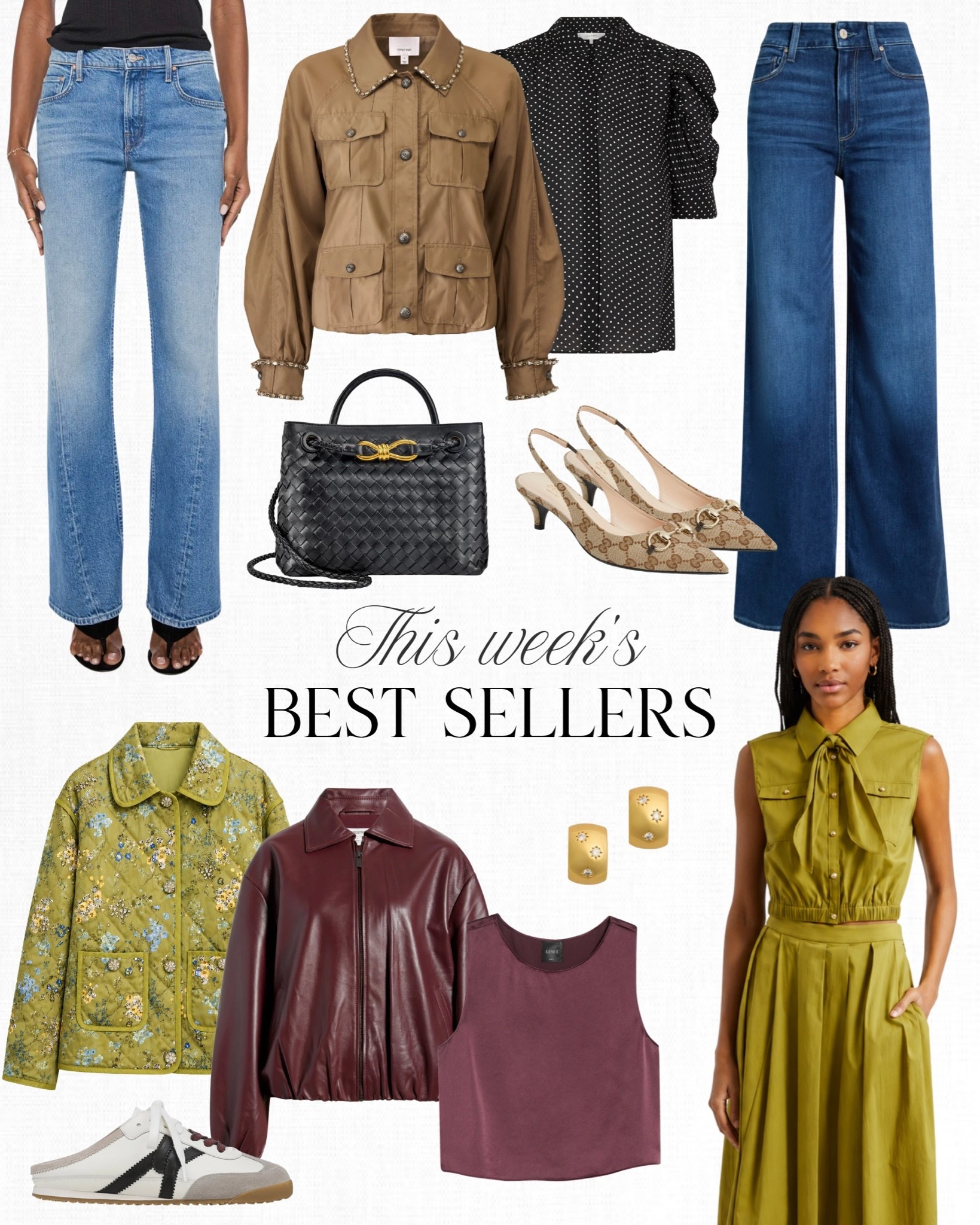 This weeks best sellers!! Fall is right around the corner, and these are some of the jackets I’m loving most right now! These are all pieces that can be worn now and all through fall. Two of my favorite jeans made the lineup this week, with this mother pair being the newest pair I’m obsessed with 🌟🌟

#LTKOver40 #LTKSeasonal #LTKootd