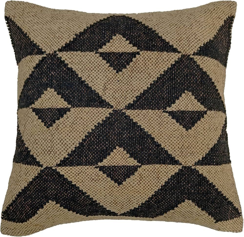 Trade Star Handmade Kilim Cushion Covers 18x18 Square Car Cushion Case Rug Indian Jute Pillow Cov... | Amazon (US)