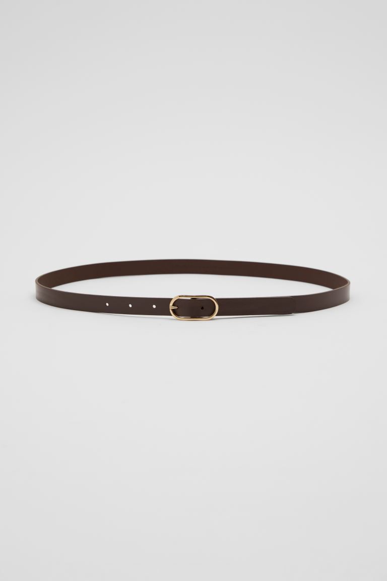 Leather Belt - Brown - Ladies | H&M GB | H&M (UK, MY, IN, SG, PH, TW, HK, KR)