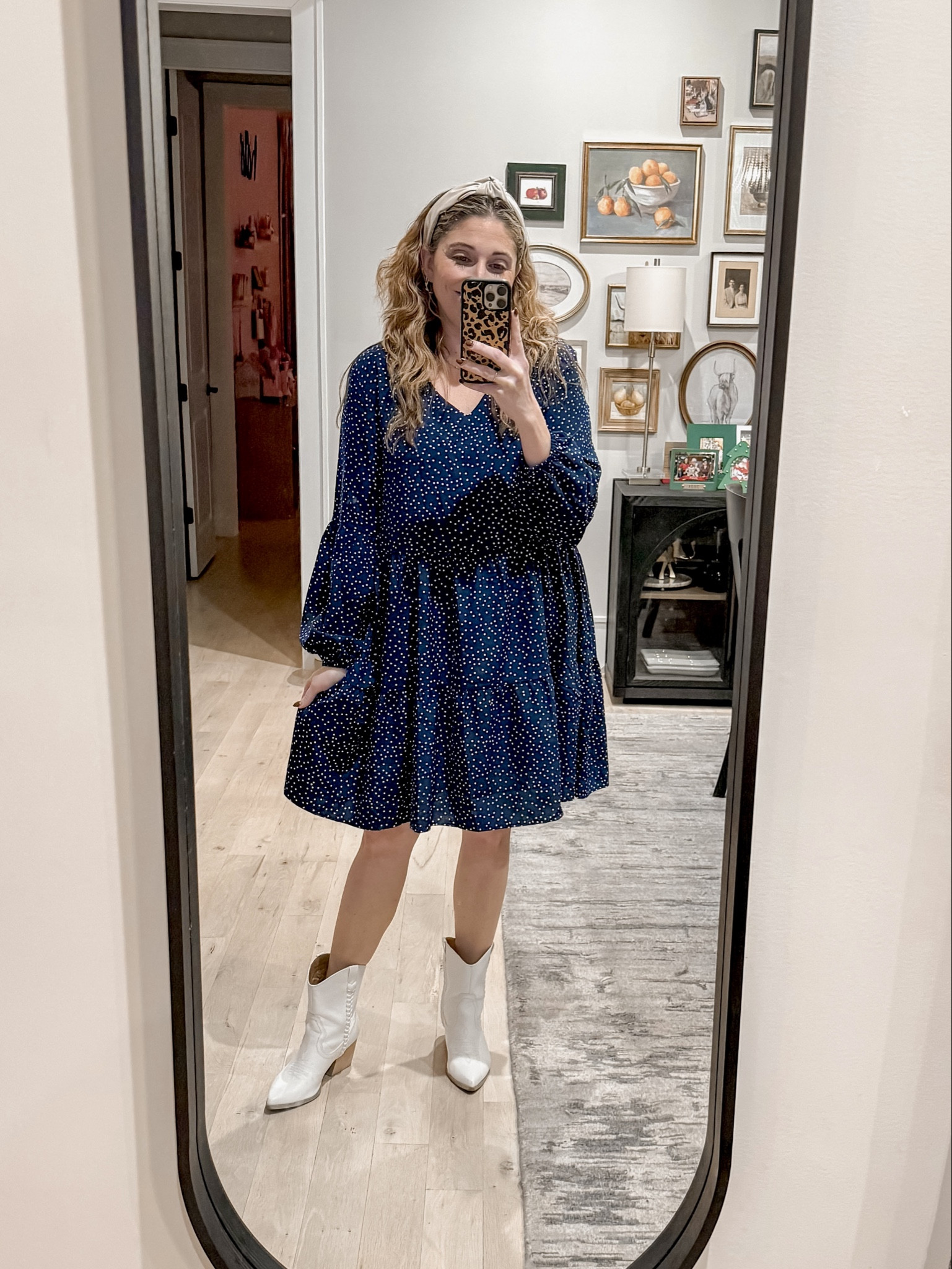 My easy breezy Amazon Thanksgiving dinner outfit! I had such a hard time deciding what to wear but ended up with the perfect decision! I stayed not too hot and not too cold, and VERY comfortable for any food bloat. Western booties to pair because, why not? 
Dress L / Boots tts 

#LTKMidsize #LTKootd #LTKHoliday