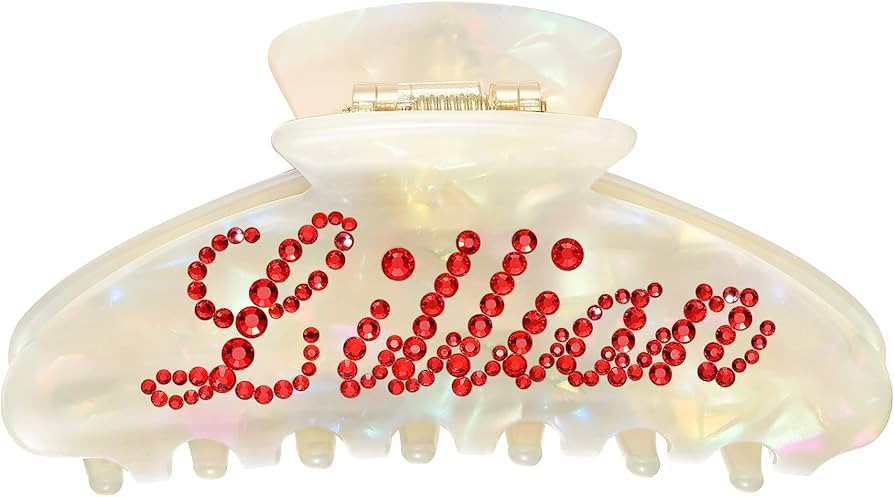 Custom Personalized Rhinestone Name Letters Numbers Hair Claw Clips for Women Girls,Made To Order... | Amazon (US)