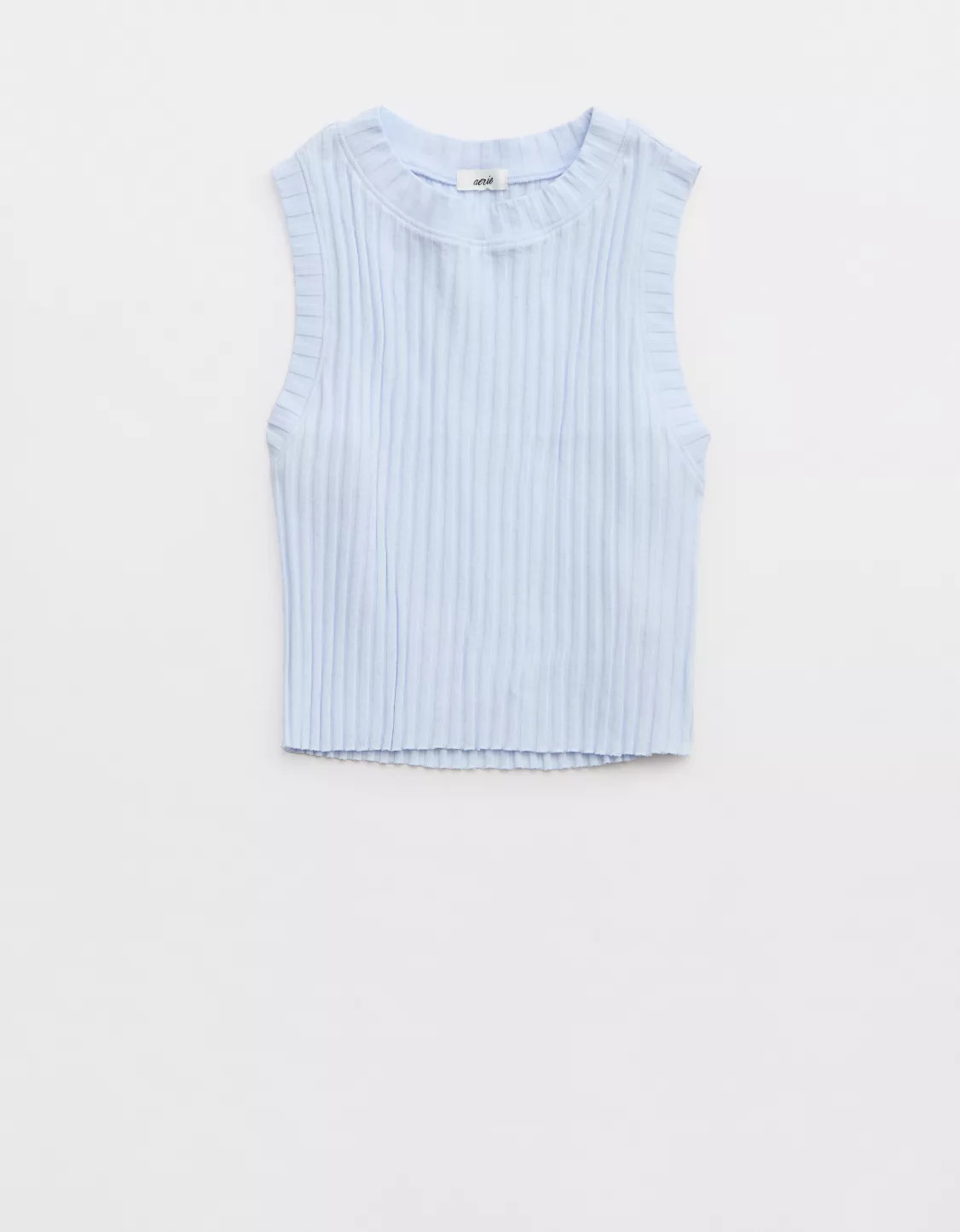 Aerie High Neck Ribbed Tank Top | Aerie
