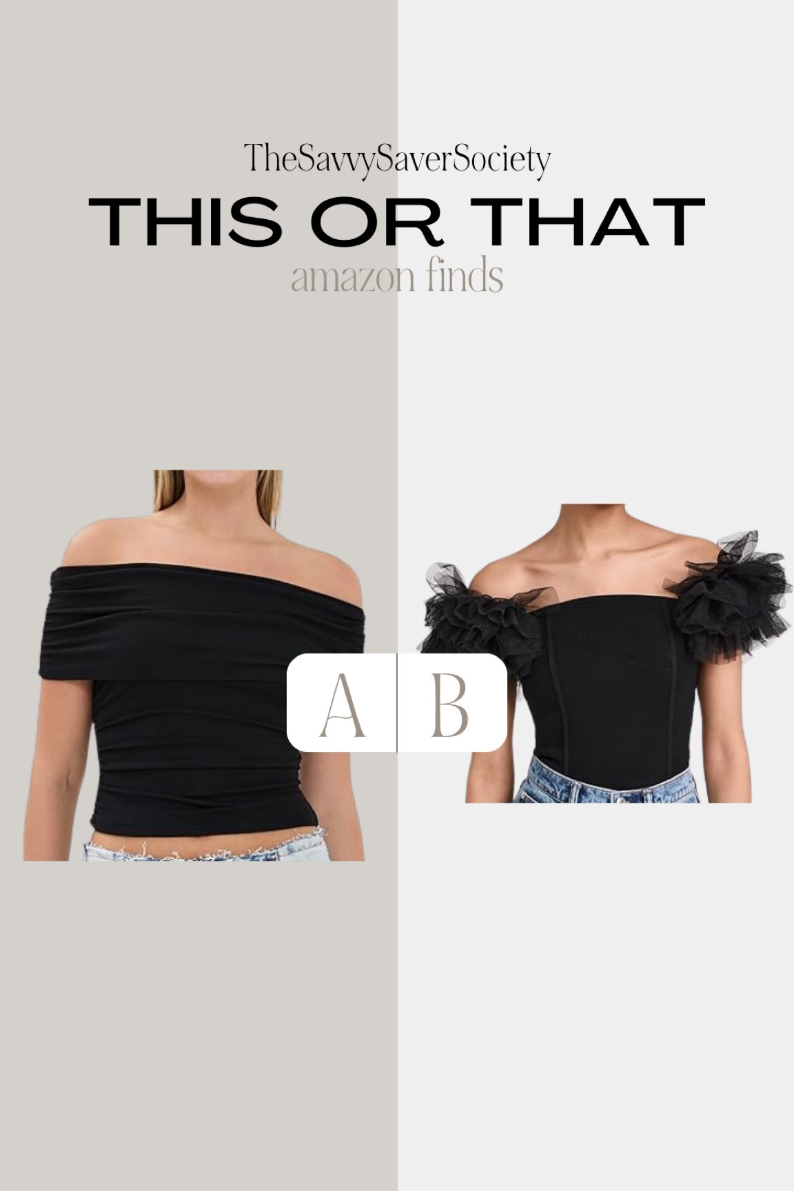 This or that: AMAZON FINDS

Casual outfit, outfit ideas, elegant style, minimal style, fashion inspo, neutral style, Amazon fashion, Amazon finds, ootd, basics, street style, neutral outfits, summer outfit, summer style, summer fashion, summer outfits, styling ideas, what to wear, chic style, outfit inspo, simple outfits, resort wear, vacation outfit, summer top, bodysuit 

#LTKSeasonal #LTKFindsUnder50 #LTKStyleTip